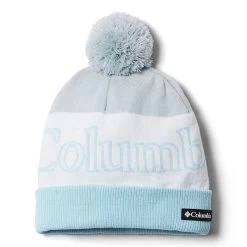 Columbia Polar Powderโข II Bobble Hat Cirrus Grey / White / Spring Blue