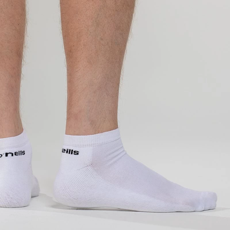 Icon Cushioned Trainer Socks 3 Pack White 4 Icon Cushioned Trainer Socks 3 Pack White - Image 2