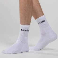Icon Cushioned Crew Socks 3 Pack White