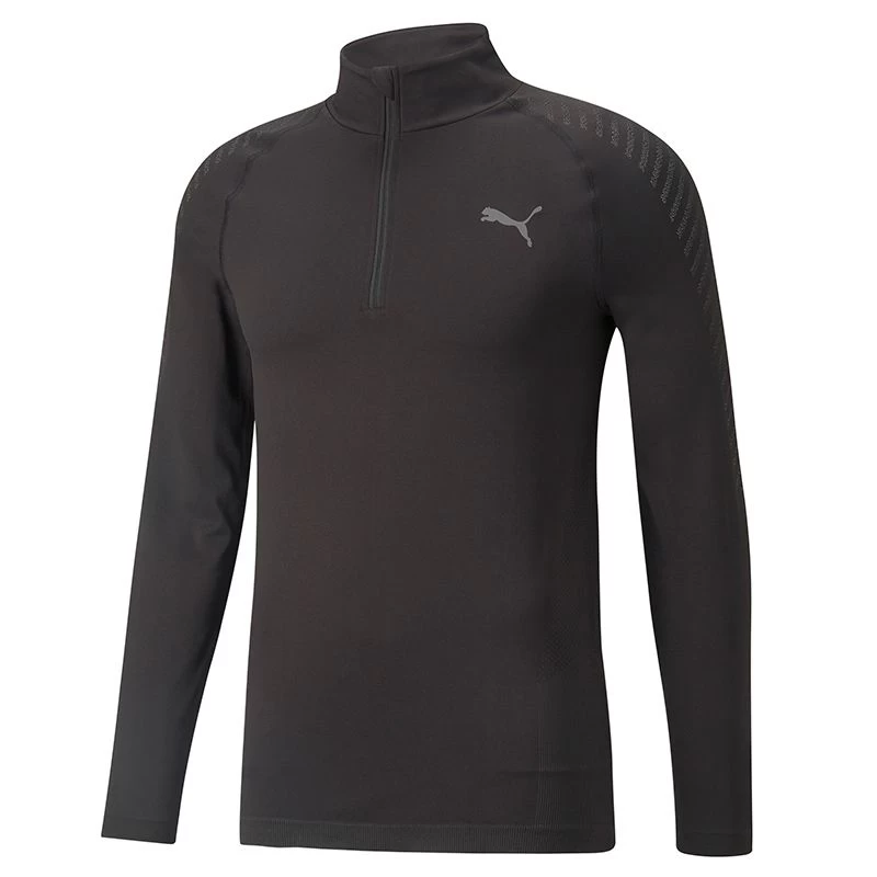 Puma Men's Formknit Seamless Half-Zip Training Top Black 7 Puma Men's Formknit Seamless Half-Zip Training Top Black - Image 5