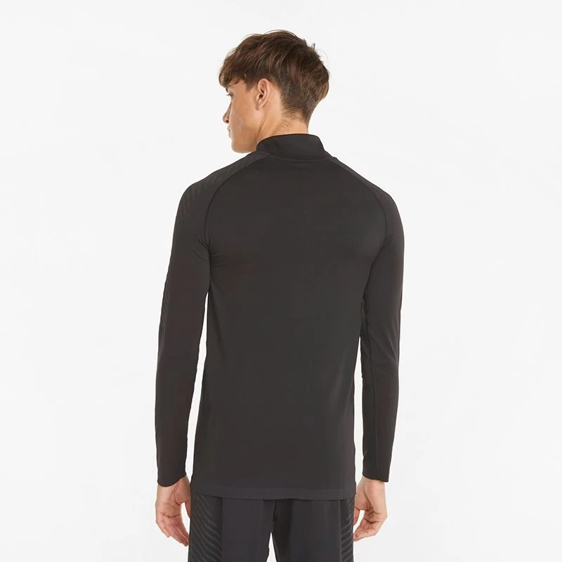 Puma Men's Formknit Seamless Half-Zip Training Top Black 4 Puma Men's Formknit Seamless Half-Zip Training Top Black - Image 2