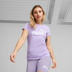 Puma Women's Essentials Logo T-Shirt Cornflower Blue