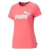 Puma Women's Essentials Logo T-Shirt Loveable Pink -Sports Equipment Discount Store 586775 91