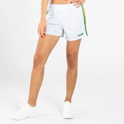Women's Mourne Shorts White / Green / Amber