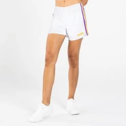 Women's Mourne Shorts White / Purple / Amber