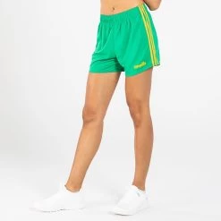 Women's Mourne Shorts Green / Amber -Sports Equipment Discount Store am3a8205