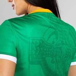 Celtic Cross Hooped Women's Jersey Green / Amber -Sports Equipment Discount Store am3a9992