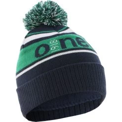 Boulder Bobble Hat Marine / Green / White