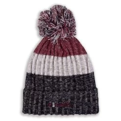 Bowen Bobble Hat Marine White Maroon