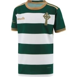 Celtic Cross Hooped Kids' Jersey Green / White