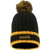 Kids' Darcy Bobble Hat Black / Amber / Dark Grey -Sports Equipment Discount Store darcy 083 bobble hat blk amb dgy p1 1