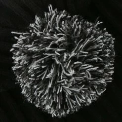 Kids' Darcy Bobble Hat Black / Dark Grey / Silver -Sports Equipment Discount Store darcy 083 bobble hat blk gry whi p4 1