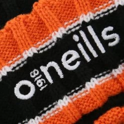Darcy Bobble Hat Black / Orange / White -Sports Equipment Discount Store darcy 083 bobble hat blk ora whi p3 1