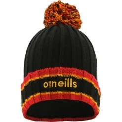 Kids' Darcy Bobble Hat Black / Red / Amber