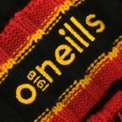 Kids' Darcy Bobble Hat Black / Red / Amber -Sports Equipment Discount Store darcy 083 bobble hat blk red amb p3