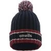 Darcy Bobble Hat Marine / Maroon / White