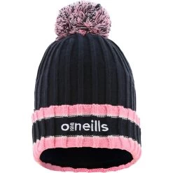 Kids' Darcy Bobble Hat Marine / Pink / White