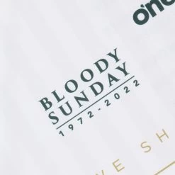 Derry Bloody Sunday Commemoration Women's Fit Jersey White -Sports Equipment Discount Store derry bloody sunday reg fit jersey wht 22 4 3