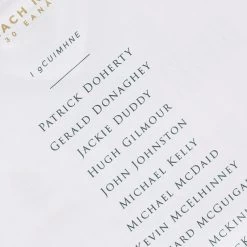 Derry Bloody Sunday Commemoration Women's Fit Jersey White -Sports Equipment Discount Store derry bloody sunday reg fit jersey wht 22 7 3