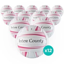 Inter County Football 12 Pack White / Pink