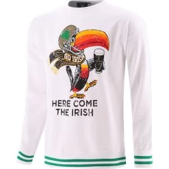 Guinness Men's Notre Dame Here Come The Irish Sweatshirt White