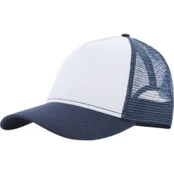 Hudson Trucker Cap Marine / White