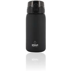 Ion8 Pod Water Bottle 350ml Solid Carbon