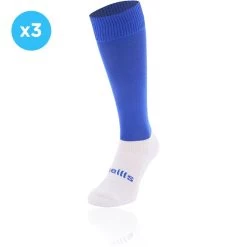 Kids' Koolite Max Premium Sports Socks 3 Pack Royal