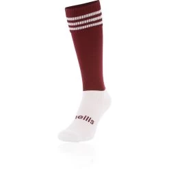 Koolite Max Premium Sports Socks Bars Maroon / White