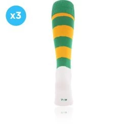 Men's Koolite Max Premium Sports Socks Hoops 3 Pack Green / Amber -Sports Equipment Discount Store kmpr s03 0 gen gnamxx 79 p2 2