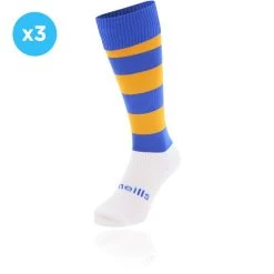 Men's Koolite Max Premium Sports Socks Hoops 3 Pack Royal / Amber