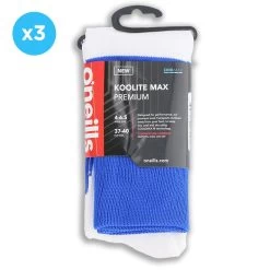 Kids' Koolite Max Premium Sports Socks Hoops 3 Pack Royal / White -Sports Equipment Discount Store kmpr s03 0 gen rowhxx adlt p3 3