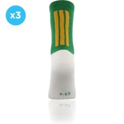 Kids' Koolite Max Midi Socks 3 Pack Green / Amber
