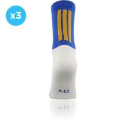 Koolite Max Grip Socks 3 Pack Royal / Amber