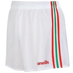 Mourne Shorts White / Red / Green