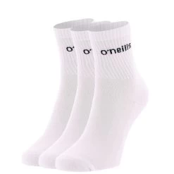 Icon Cushioned Ankle Socks 3 Pack White