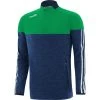 Men's Osprey Brushed Half Zip Top Green / Marine / White -Sports Equipment Discount Store osprey 184 hz brush top mel tl mar emer wht 3s 1 1