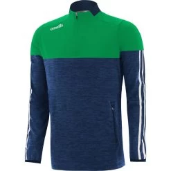 Men's Osprey Brushed Half Zip Top Green / Marine / White