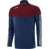 Men's Osprey Brushed Half Zip Top Maroon / Marine / White -Sports Equipment Discount Store osprey 184 hz brush top mel tl mar maroon wht 3s 1 1