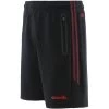 Men's Pioneer 2 Stripe Hybrid Leisure Shorts Black / Red -Sports Equipment Discount Store pioneer 228 hybrid shorts blk red 2s 1 1