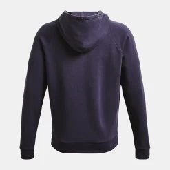 Under Armour Men's Rival Fleece Big Logo Hoodie Tempered Steel / Onyx White -Sports Equipment Discount Store ps1357093 558 hb