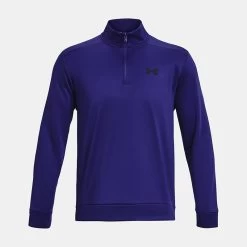 Under Armour Men's Fleece® ¼ Zip Sonar Blue / Black -Sports Equipment Discount Store ps1373358 468 hf