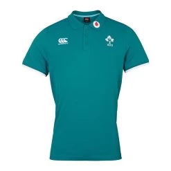 Canterbury Ireland Rugby IRFU 2023/24 Men's Team Polo Shirt Deep Lake / Evening Blue