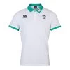 Canterbury Ireland Rugby IRFU 2023/24 Men's Team Polo Shirt Bright White / Deep Mint -Sports Equipment Discount Store q a005285at4 y1