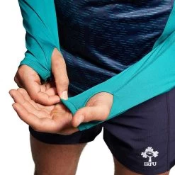 Canterbury Ireland Rugby IRFU 2023/24 Men's Long Sleeve Light Training T-Shirt Deep Lake / Evening Blue -Sports Equipment Discount Store q a007575as6 w1