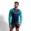 Canterbury Ireland Rugby IRFU 2023/24 Men's Long Sleeve Light Training T-Shirt Deep Lake / Evening Blue -Sports Equipment Discount Store q a007575as6 x1