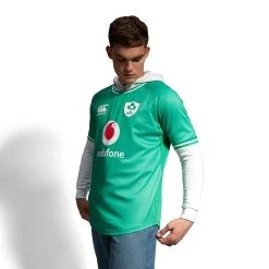 Canterbury Ireland Rugby IRFU 2023/24 Men's Home Pro Jersey Deep Mint