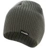 Rocky Ribbed Beanie Hat Dark Grey
