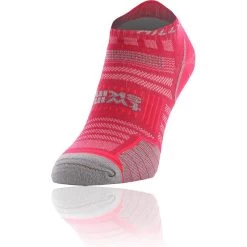 Ronhill Women's Hilly Twin Skin Socklet Magenta / Grey Marl