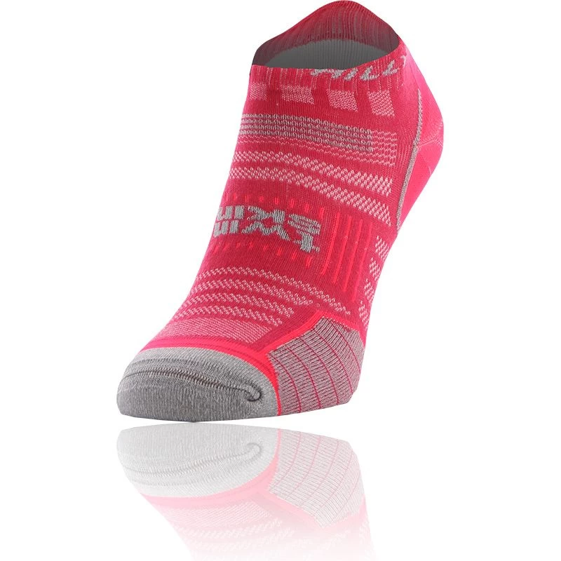 Ronhill Women's Hilly Twin Skin Socklet Magenta / Grey Marl 3 Ronhill Women's Hilly Twin Skin Socklet Magenta / Grey Marl